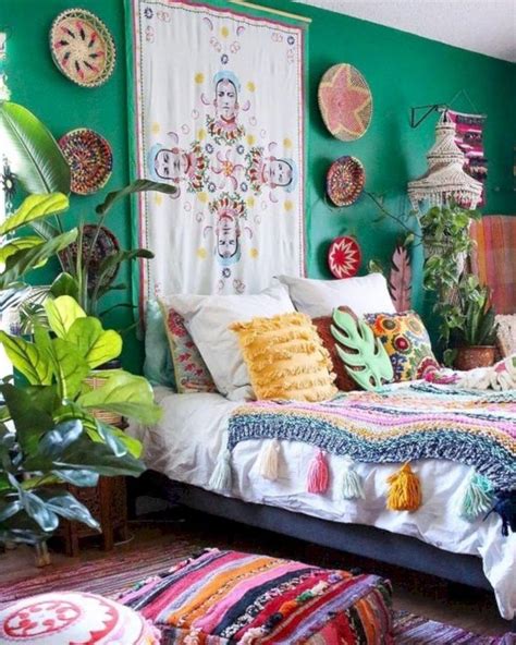 43 Creative Bedroom Ideas With These Bright Colors Boho Bungalow
