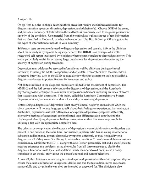 Assign h1b - iykyk - Assign H1b On pp. 430-433, the textbook describes