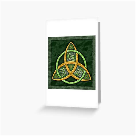 Celtic Trinity Knot Greeting Card By Foxvox Redbubble