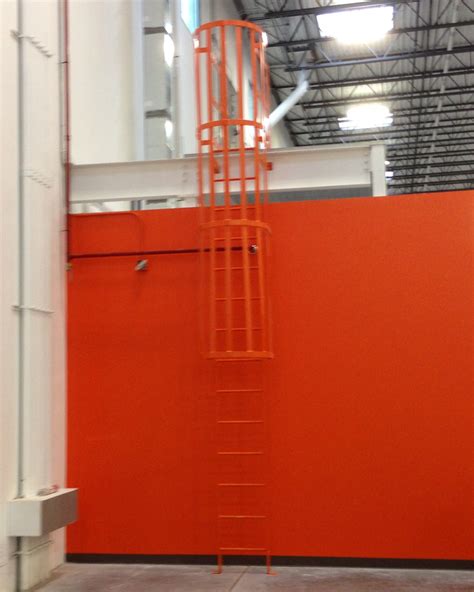 Fixed Ladders With Safety Cages Smart Space Mezzanines And Staircases