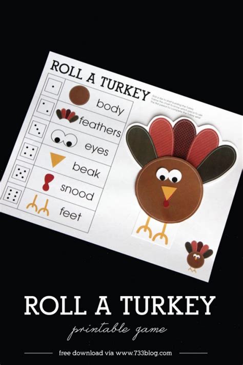 roll-a-turkey-game - Inspiration Made Simple