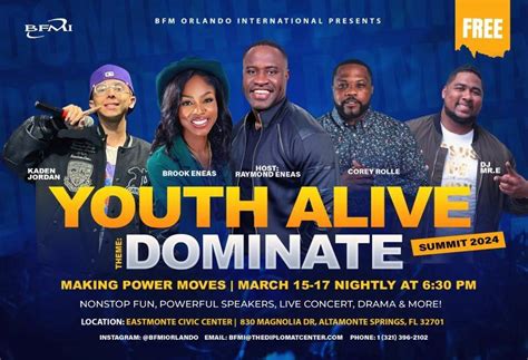 Youth Alive Summit Orlando 2024 Bahamas Faith Ministries International
