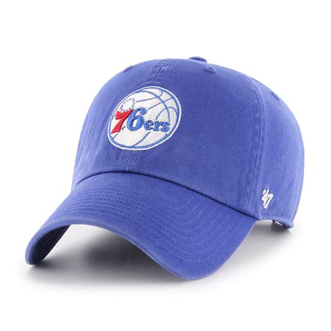 Philadelphia 76ers Nba 47 Clean Up Hat Royal Adjustable Sportbuff