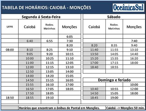 Horário De ônibus Corredor Continente