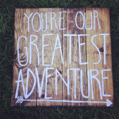 Youre Our Greatest Adventure Wall Decor Handpainted