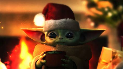 Download Baby Yoda Christmas Resolution Hd 4k Wallpaper