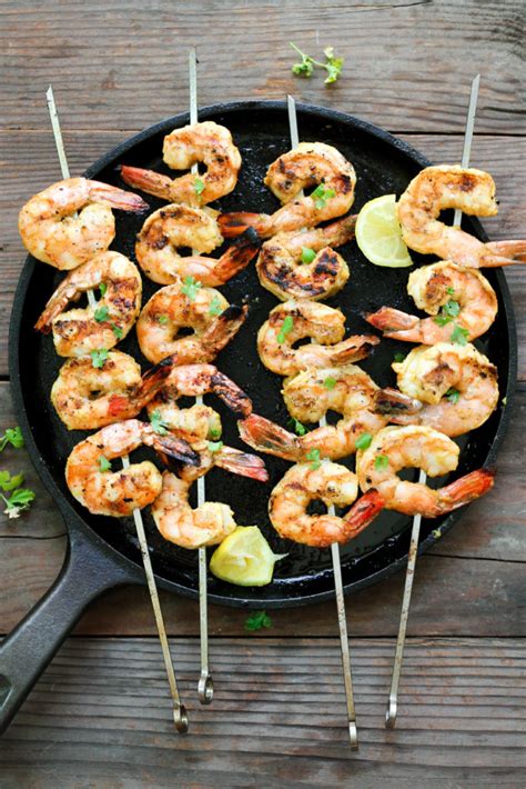 By skewering the shrimp so that they were snugly spooning each other, i could easily leave them on the grill an extra minute or two before they started turning fact is, if you want shrimp that stay moist inside, they have to start dry outside. Grilled Lemon Curry Shrimp Skewers - what great grandma ate