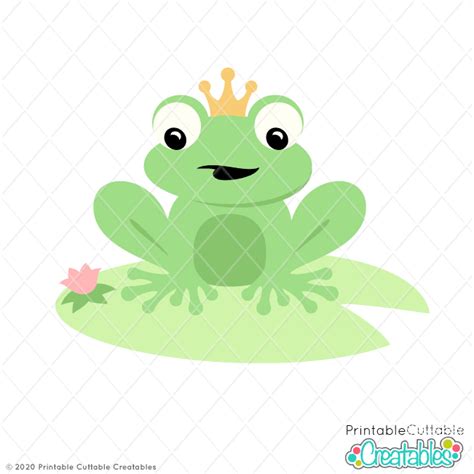 Frog Prince Svg File And Clipart Set For Cricut And Silhouette