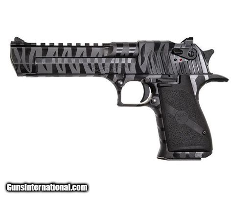 Magnum Research Desert Eagle 50 AE 6 7 Rds Black With Tiger Stripes