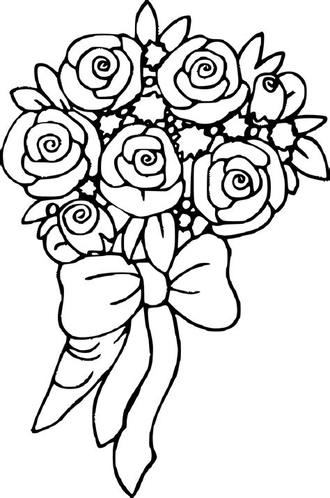 Coloriage Bouquet de fleurs gratuit à imprimer Coloriages info