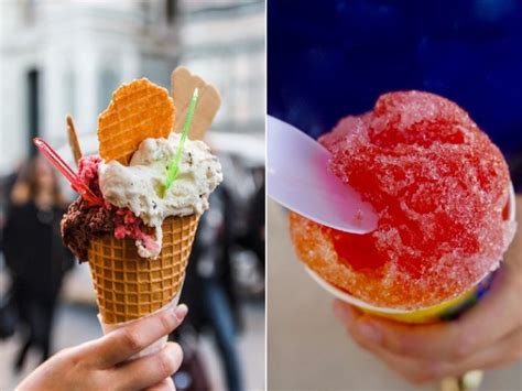 Diferencia entre helado gelato y sorbete