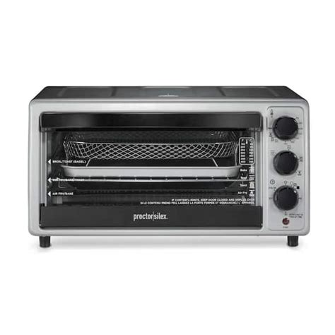 Proctor Silex Simply Crisp 6 Slice Black Air Fryer Toaster Oven 31275