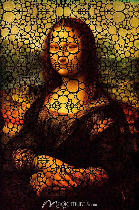 Mona Lisa Stylized Wallpaper Wall Mural By Magic Murals