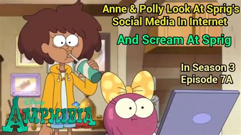 Anne Polly Look At Sprig S Social Media In Internet Amphibia Season