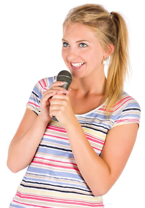Young Woman Singing Free Stock Photo Public Domain Pictures