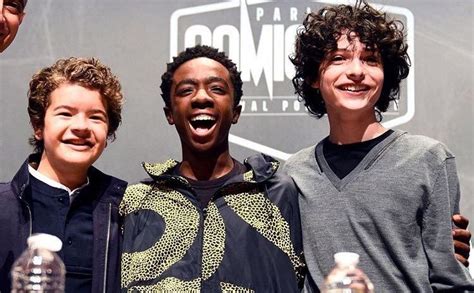 gaten matarazzo caleb mclaughlin and finn wolfhard