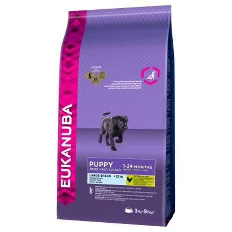 Our premium dog food focuses on delivering specially formulated nutrition that will improve your active dog's overall health and endurance from puppy to adult. Eukanuba Large Breed Puppy Food & Junior Dog Food | On ...