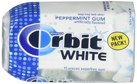 Orbit White Peppermint Sugar Free Chewing Gum 15 Count Pack Of 9 Q9