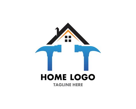 Home Repair Logo Vector Template And Symbol 565785 Vector Art At Vecteezy