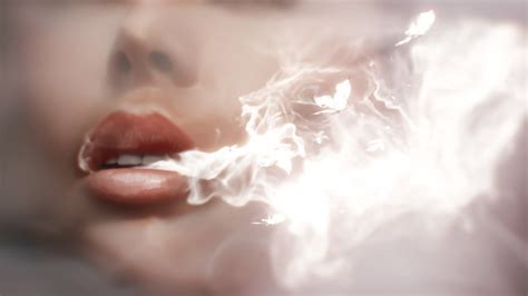 Smoke Lips Wallpaper