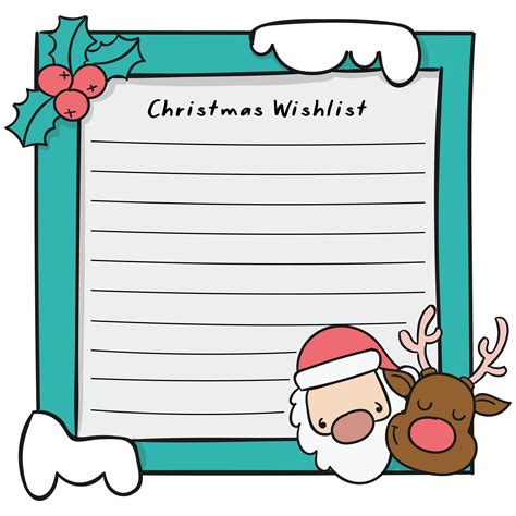 Christmas Wish List Paper Printable 7 Free Pdf Printables Printablee