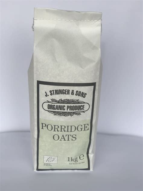 Stringers Organic Porridge Oats 1kg The Mile Farm Shop