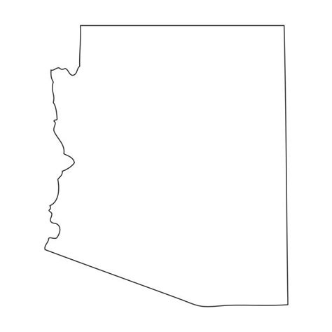 Arizona Map Outline Illustrations Royalty Free Vector Graphics And Clip