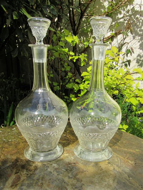 Good Pair Of Late Victorian Cut Glass Decanters 543729 Uk