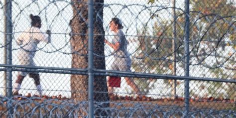 Convicted Jeffrey Epstein Cohort Ghislaine Maxwell Seen Exercising