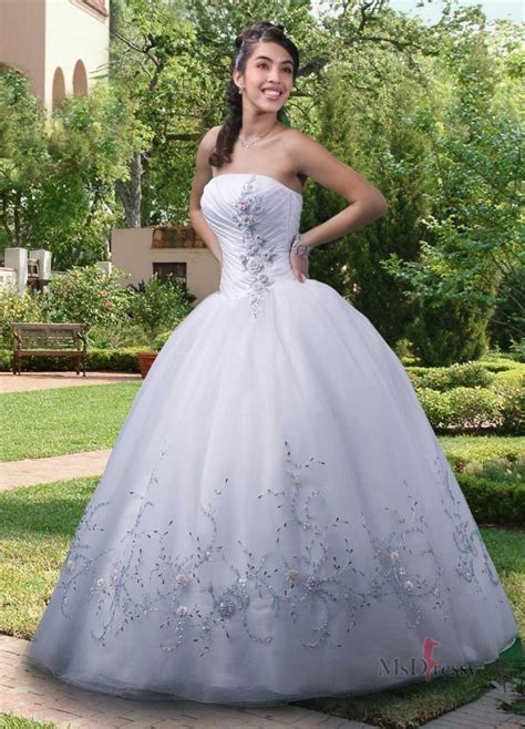 White Quince Dress So Not Boring Quinceanera