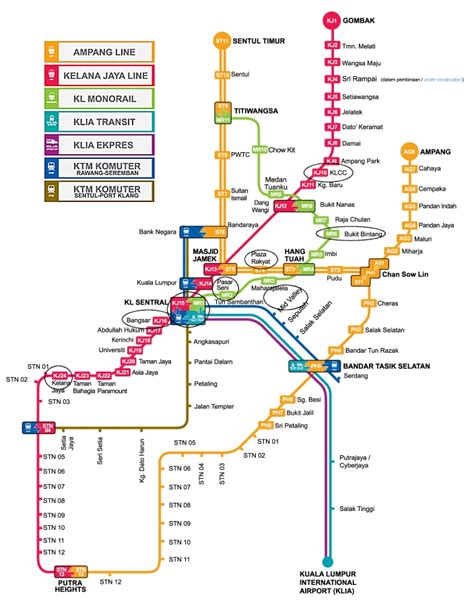Rapidkl lrt map (malaysia) to download. KL Trip April 28th: KL transport LRT Map