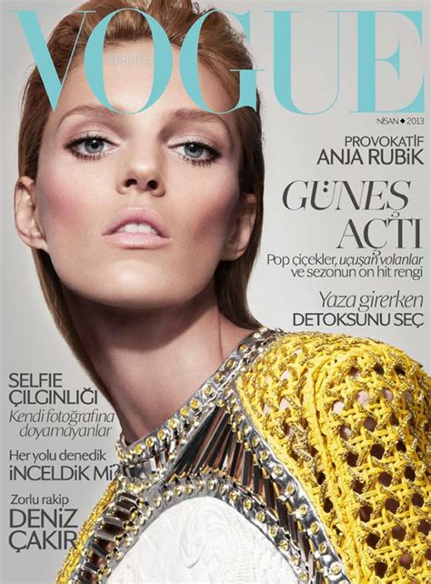Vogue Turkey Anja Rubik Cuneyt Akergoglu Lisa E Vogue