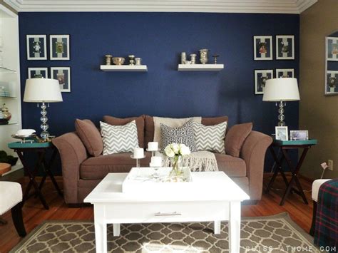 Navy Blue Accent Wall Love How Bright And Rich It Is