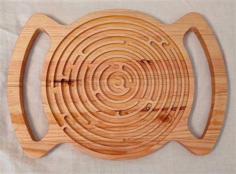 Hand Maze Educational Game For Child Made Wood Environmentally Etsy