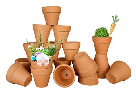 20 Pcs Small Mini Clay Pots 21 Inch Mini Terracotta Pots Clay Ceramic