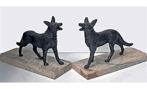 Pair Of Art Deco Bronze Dog Bookends France Circa 1930 At 1stdibs