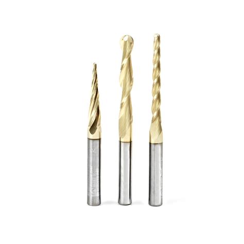 Amana Ams Series 3 Pc Solid Carbide Upcut Spiral 2d3d Carving Ball