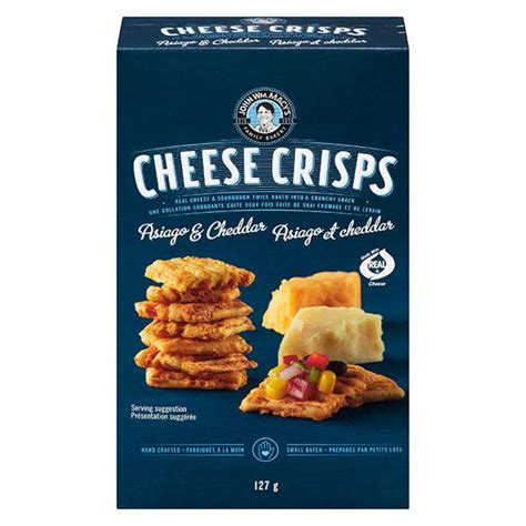 John Wm Macys Cheese Crisps Asiago And Cheddar 127g Whistler