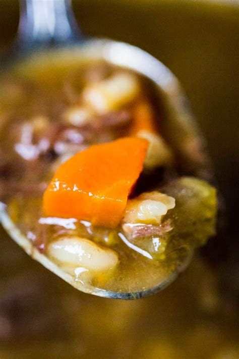 My wife diced up the prime rib and added. Beef Barley Soup with Prime Rib | Recipe | Beef barley ...