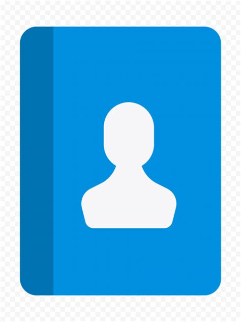 Hd Address Contacts Book Blue Icon Png Citypng