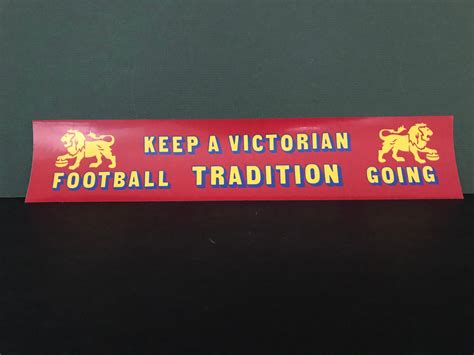 Sticker Fitzroy Football Club Keep A Victorian Football Tradition