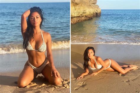 Nicole Scherzinger Shows Off Her Incredible Figure On The Beach In Smouldering New Snaps
