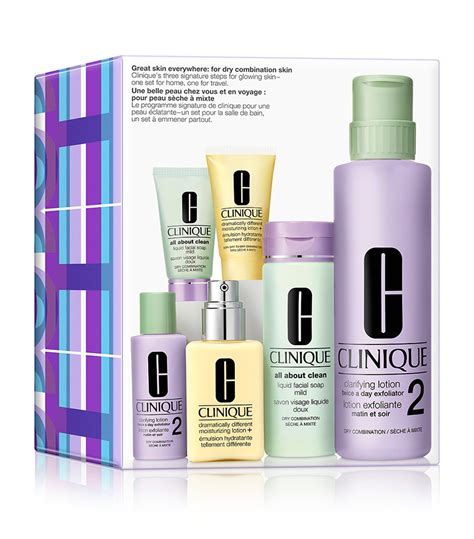 Clinique Great Skin Everywhere Skincare Set For Dry Combination Skin