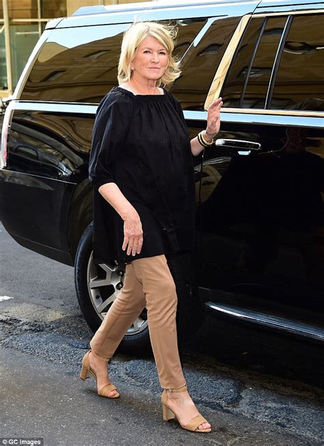 Martha Stewart Cuts A Youthful Figure In A Black Babydoll Top And