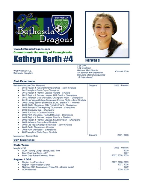 Soccer Player Profile Template Fill Online Printable Fillable