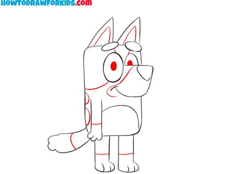How To Draw Bluey Easy Drawing Tutorial For Kids