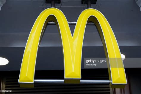 Logo Sign For The Fast Food Brand Mcdonalds Known As The Golden