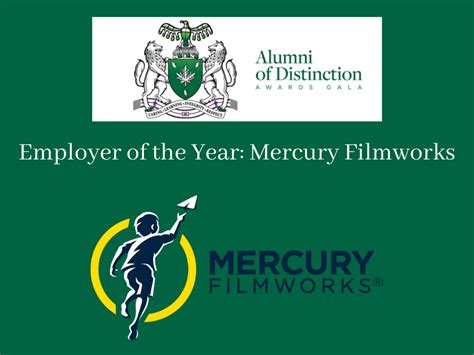 Mercury Filmworks Named Alumni Of Distinction Employer Of The Year