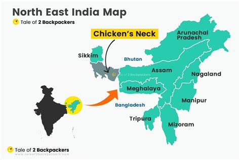 Northeast India Travel Map Tale Of 2 Backpackers