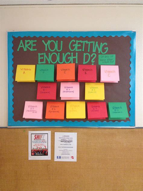 Are You Getting Enough D Bulletin Board On Vitamin Sources Staff
